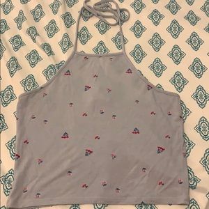 Halter style crop top